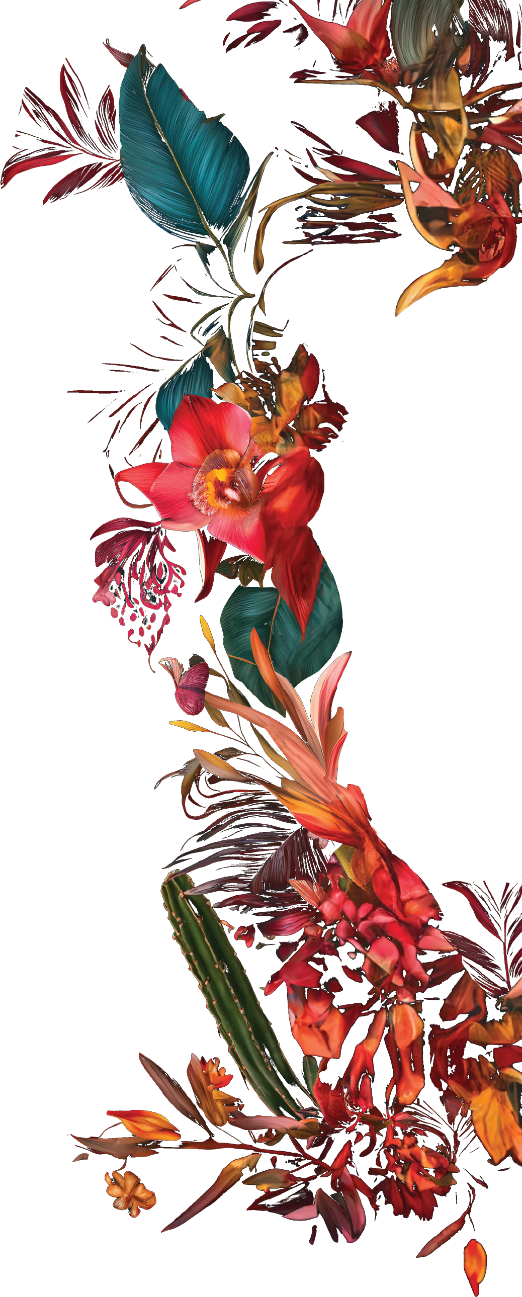 Right Floral Background